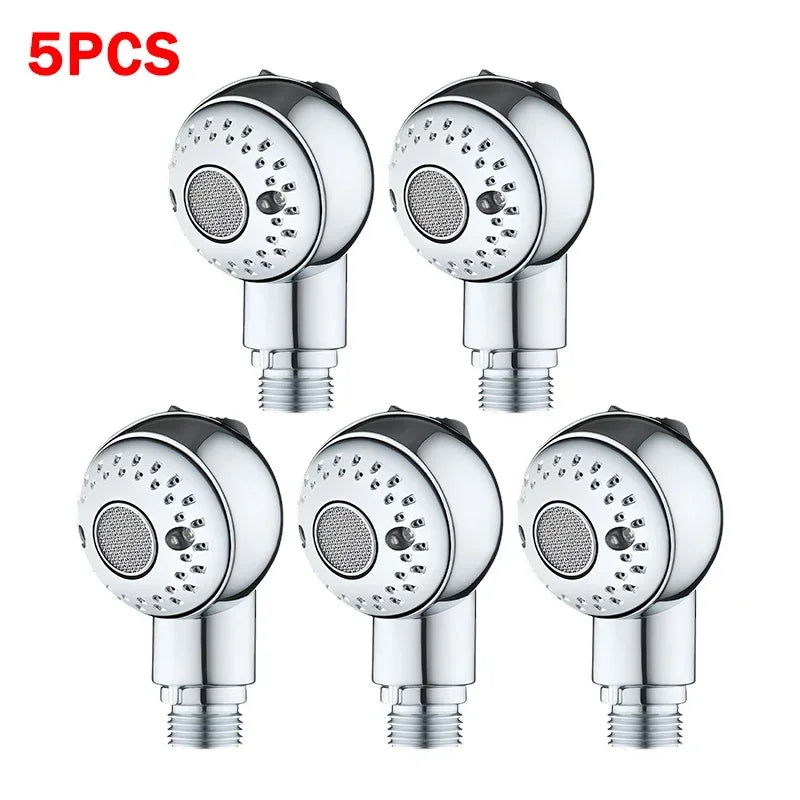 Round Shape Shower Head Attachment Salon Two Speed Adjustable Rain Zpaxo 5PCS