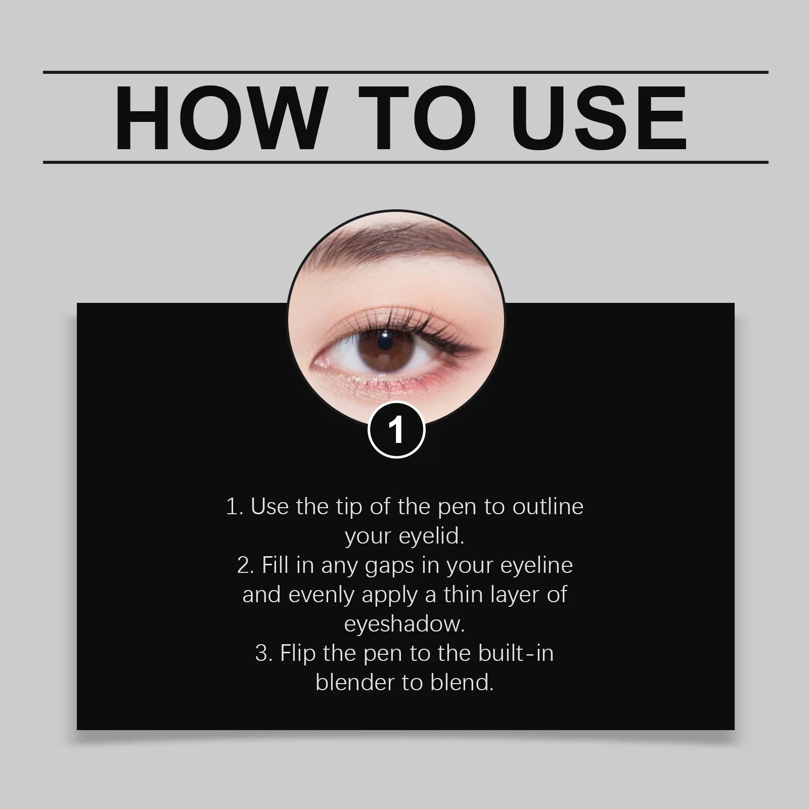 2-in-1 Waterproof Eyeshadow Liner Pen | Long-Lasting Eye Makeup 2-in-1 Eye Liner Pen Zpaxo