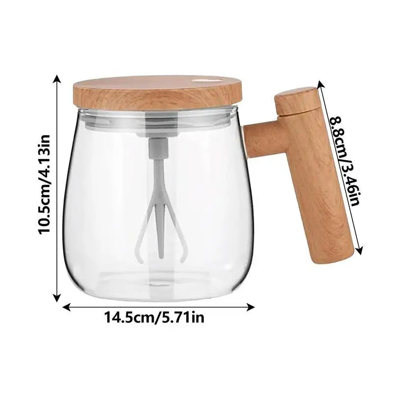Automatic Self Stirring Mug Glass Coffee Milk Mixing Cup Creative Breakfast Cups Blender Smart Mixer Thermal Cups Rotating Zpaxo