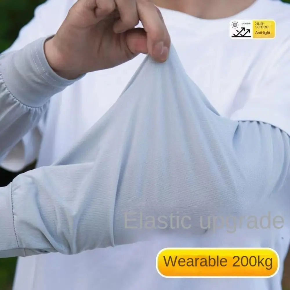Durable UV Protection Sunscreen Ice Sleeves Loose Breathable Wear-resistant Outdoor Work Arm Warmers Men's Arm Sleeves Summer Zpaxo