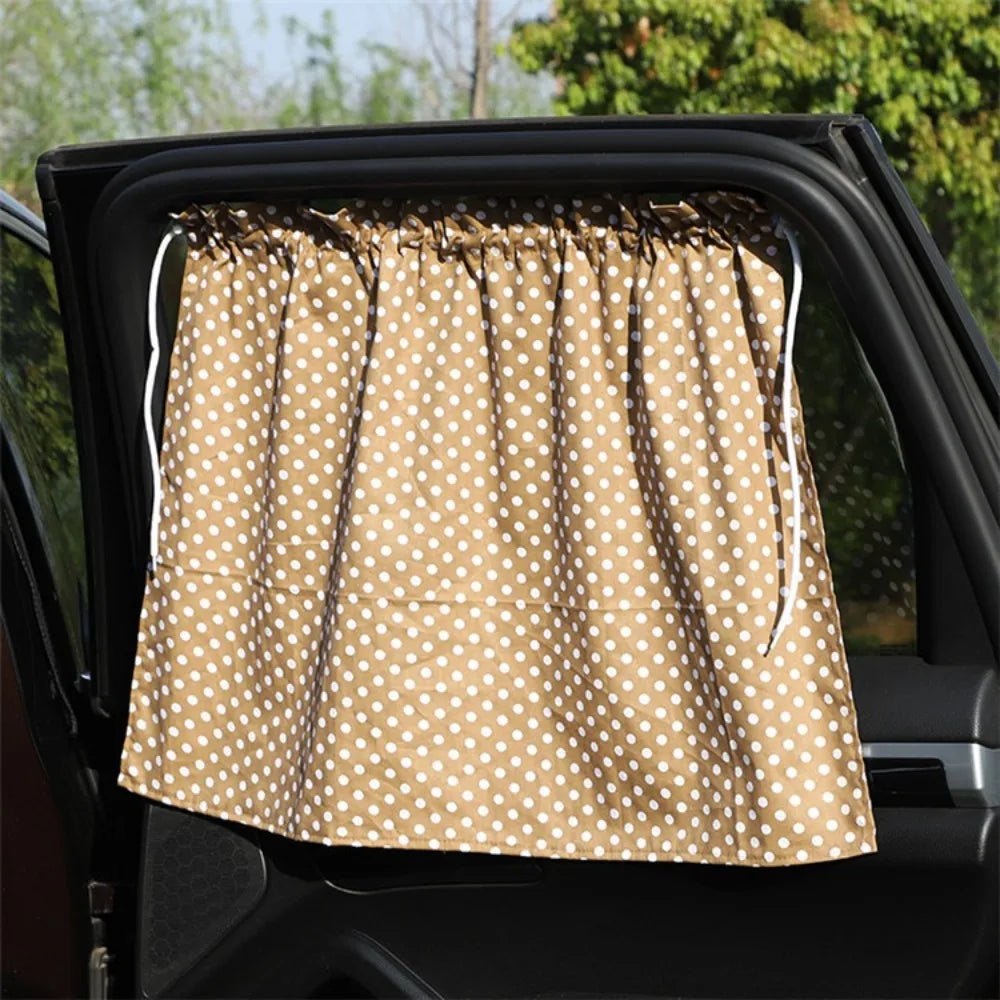 Creative Suction Cup Car Curtains Cute Cartoon Animal Floral Sunshade Zpaxo