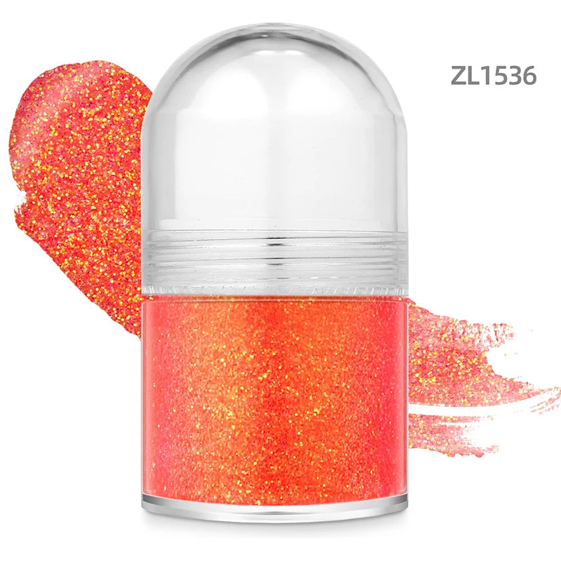 Rolling Sequin Face Body Glitter Gel Lasting Shine Sparkling Sequins Glitter Gel for Carnival Parties Festival and Stage Makeup Zpaxo 36