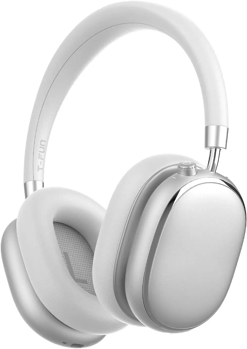 Hybrid Active Noise Cancelling Headphones Knob Control 65H Playtime Zpaxo Silver