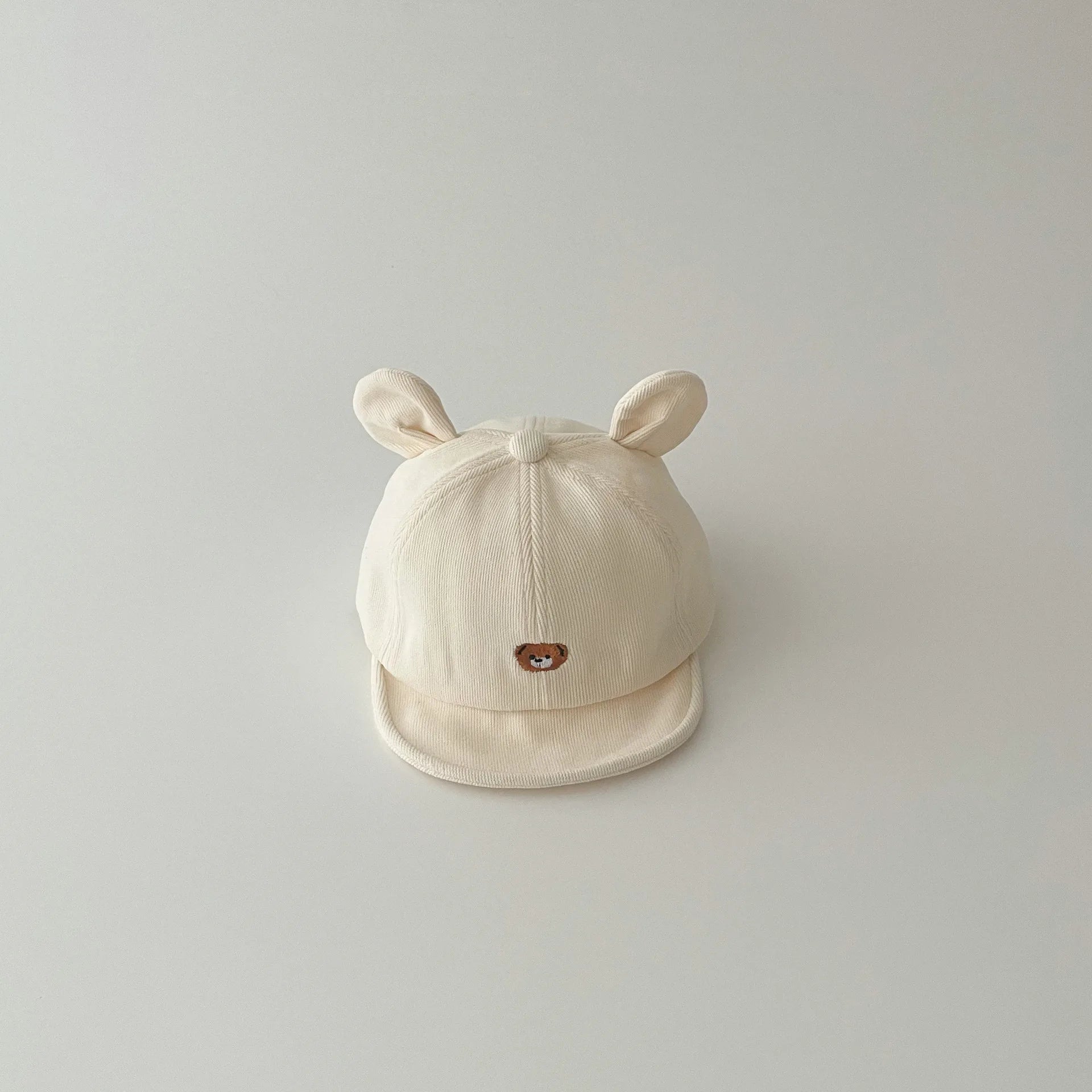 Baby Adjustable Lightweight Casual Baseball Cap Cute Animal Ears Zpaxo white