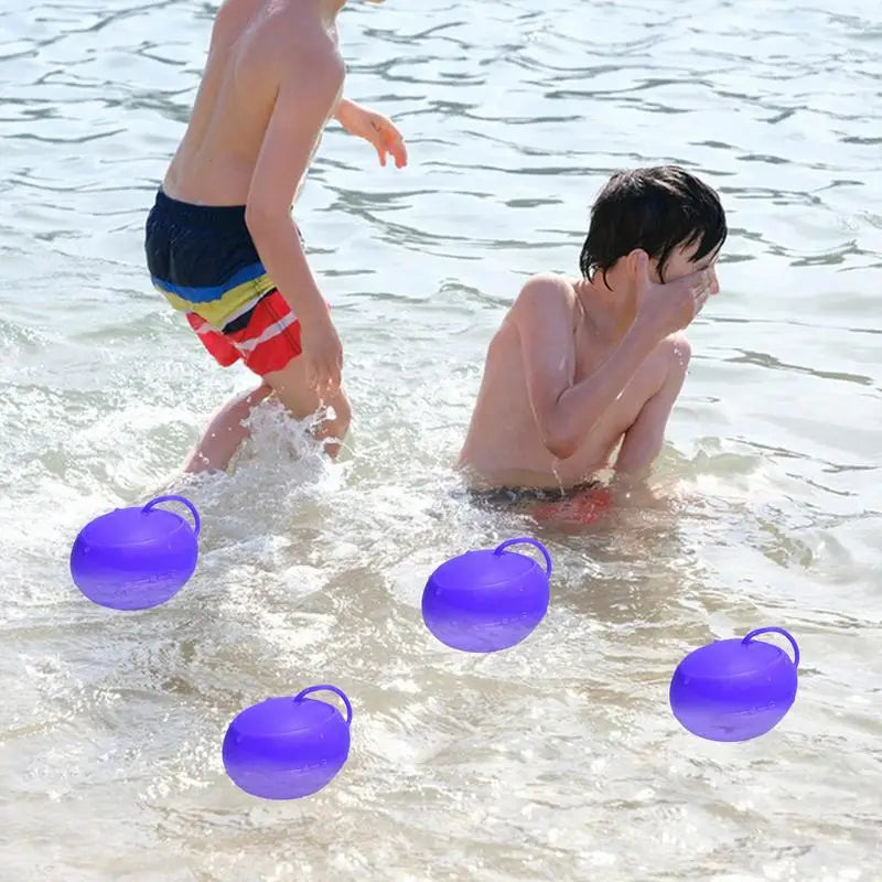 Refillable Water Balls Self-Sealing Silicone Quick Fill Water Balloons Refillable Outdoor Water Toys Water Bombs Balls For Beach Zpaxo