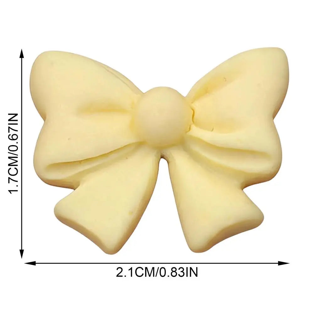 Bow Cake Toppers 40-Piece Cute Bowknot Cupcake Party Decors Birthday