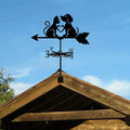 Dog & Cat Silhouette Metal Weathervane | Wind Direction Indicator Garden Weathervane Zpaxo Default Title