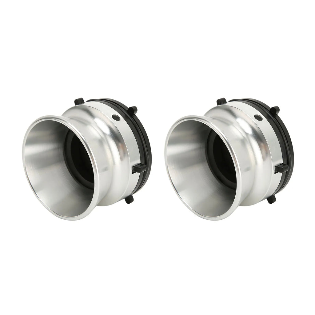 Aluminium NAB Hub Adapters Lockable Sturdy Construction 1 Pair Silver