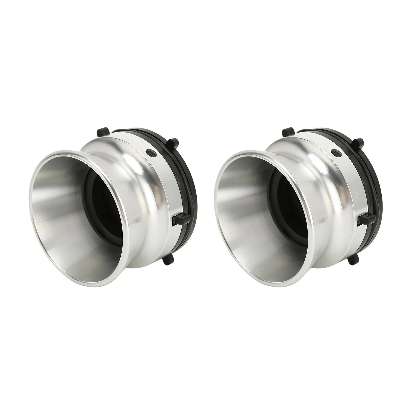 Aluminium NAB Hub Adapters Lockable Sturdy Construction 1 Pair Silver