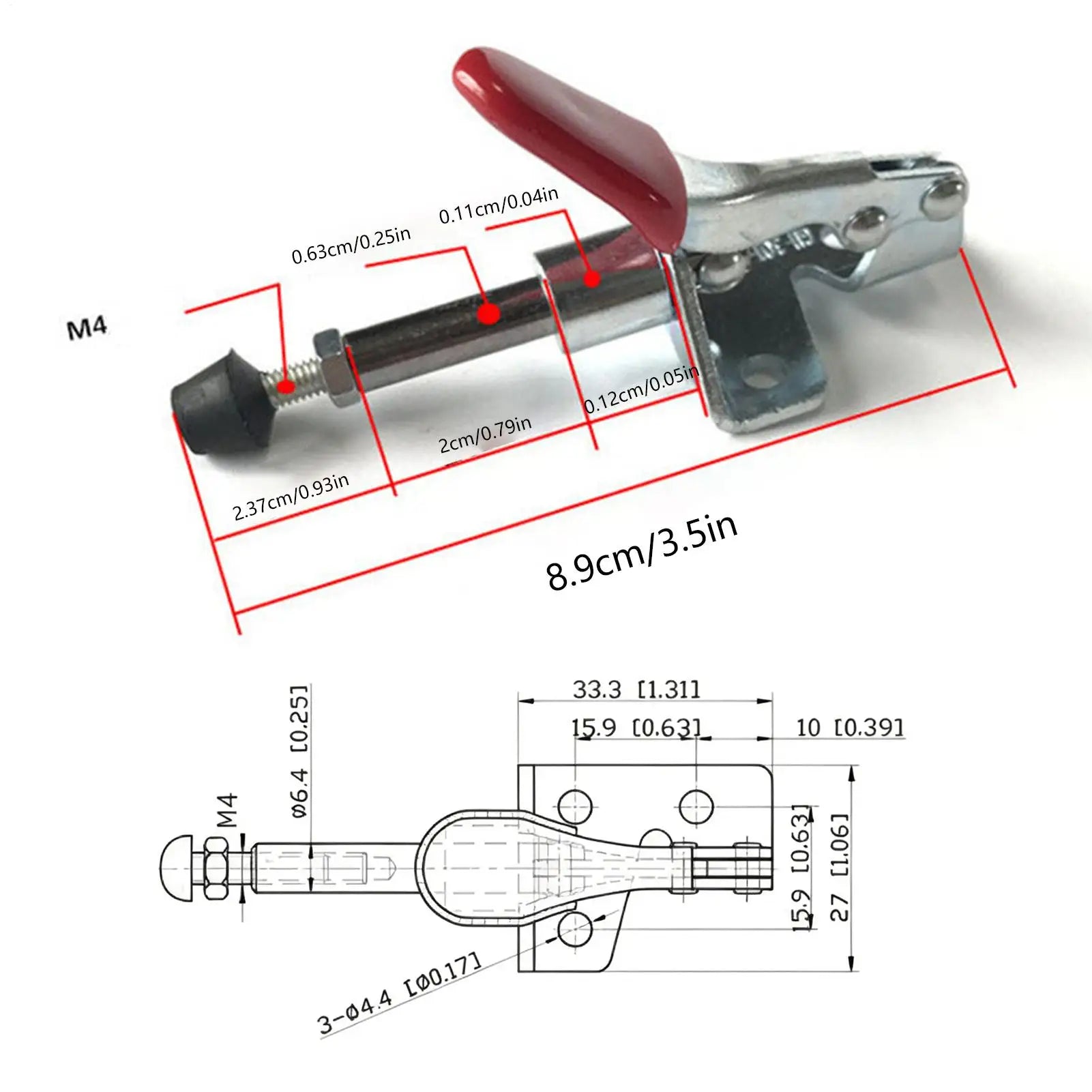 Hold Down Clamp Holding Capacity Push Pull Quick Release Tool Heavy