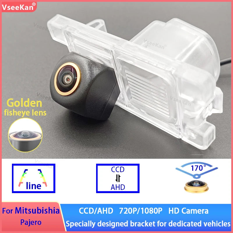 Car Rear View Camera AHD 1080P CVBS 720P Mitsubishi Pajero Montero