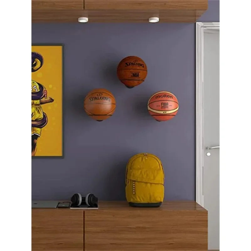2025 New 1-5pcs Iron Basketball Football Volleyball Storage Rack Household Wall Mounted Ball Rack Wall Storage Rack Zpaxo