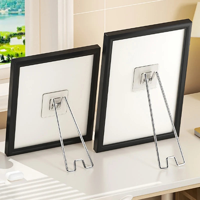 No Drill Nail Photo Frame Stand Desktop Display Holder Pictures Zpaxo