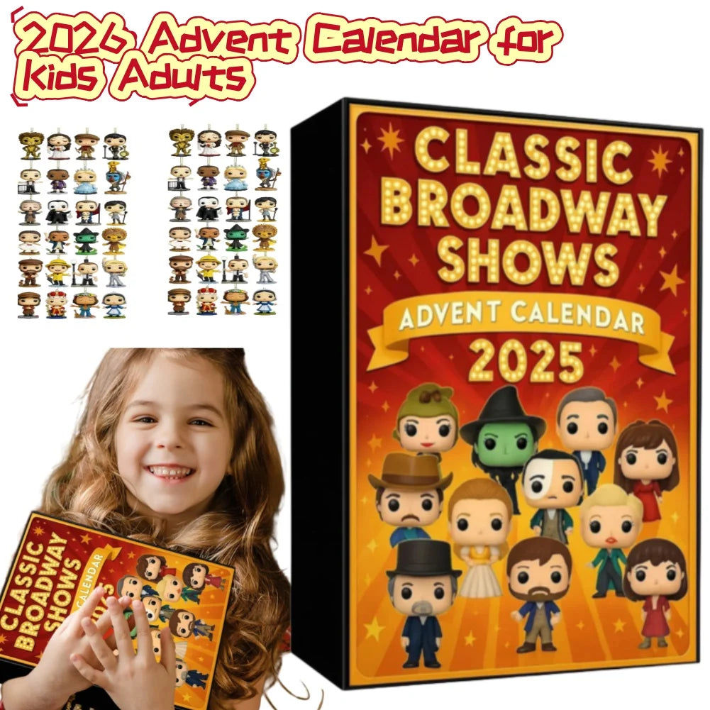 2025 24 Days Classic Broadway Shows Advent Calendar Countdown Iconic