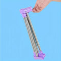 Multi-functional Portable Clothes Hanger Extendable Foldable Metal Zpaxo PURPLE