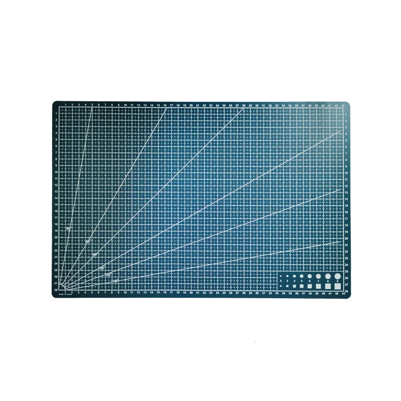 Grid Line Surface A3 Craft Cutting Pad For Sewing Patchwork Leather Anti Cutting Table Protector School Office Craft Accessories Zpaxo Green