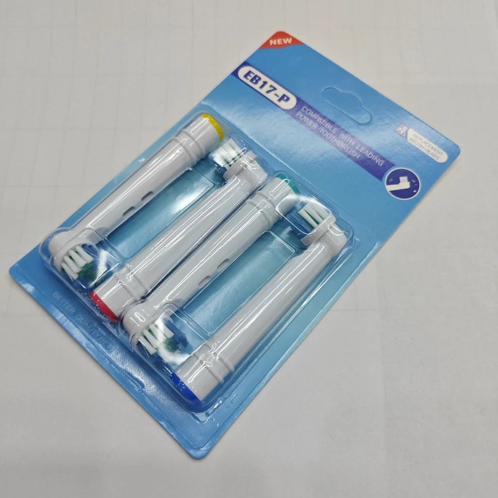 Wholesale 4/16/20/80pcs Set/lot Electric Toothbrush Head For Oral B Sensitive Replacement Brush Heads D25 D30 D32 D18 4739 3709 Zpaxo EB17P-4pcs