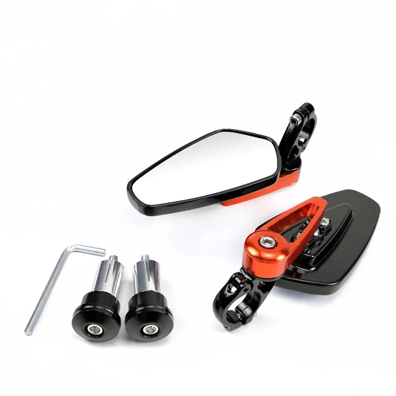 1 Pair 7 8 Motorcycle Rearview Mirrors Universal Scooter Bar End Zpaxo Red