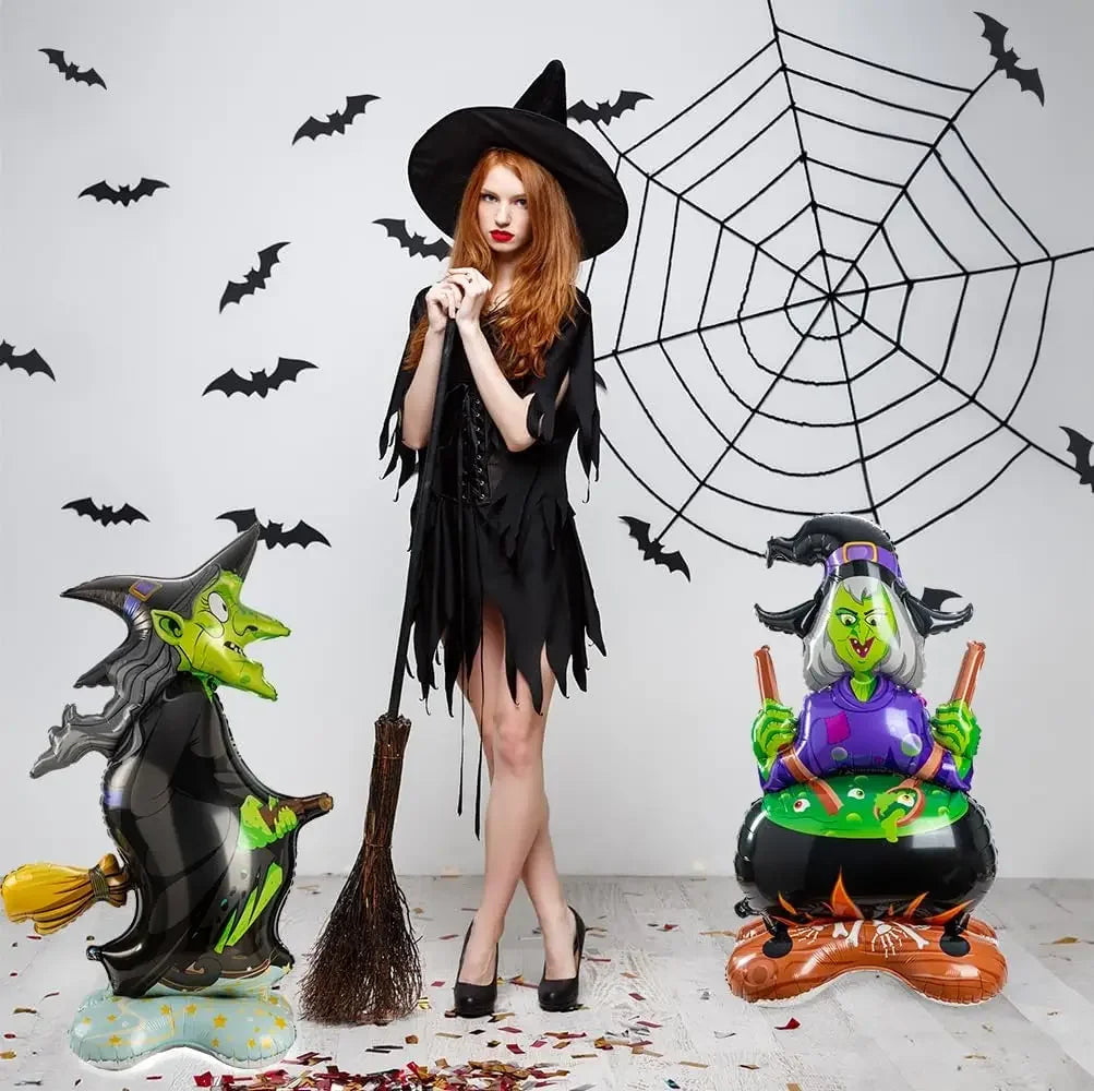 Inflatable Halloween Pumpkin Tree Foil Balloon Giant 5ft Standing