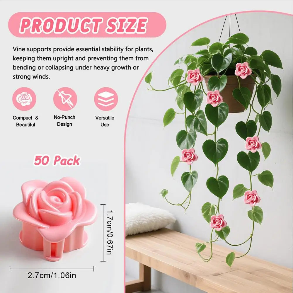 10-Pack Self-Adhesive Plant Climbing Wall Clips for Vines Plant Climbing Clips Zpaxo 10Pcs