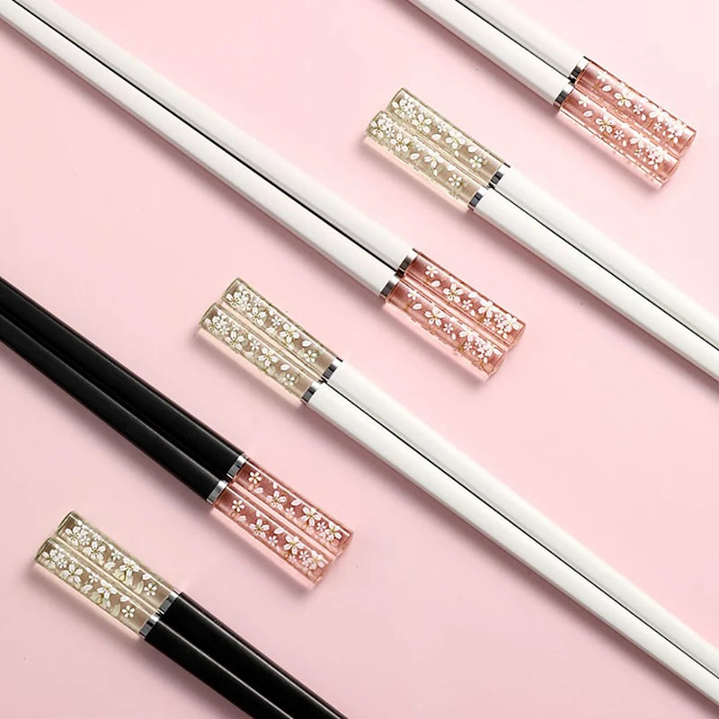 Amber Japanese Chopsticks Antibacterial Anti-slip Temperature