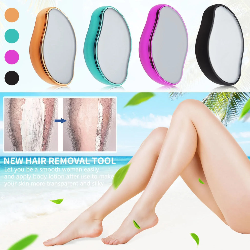 Hair Removal Stone Depilatory Gum Eraser Scrub Netscroll Painless Epilator Beauty Woman Body Crystal Epilator Nano Version Zpaxo