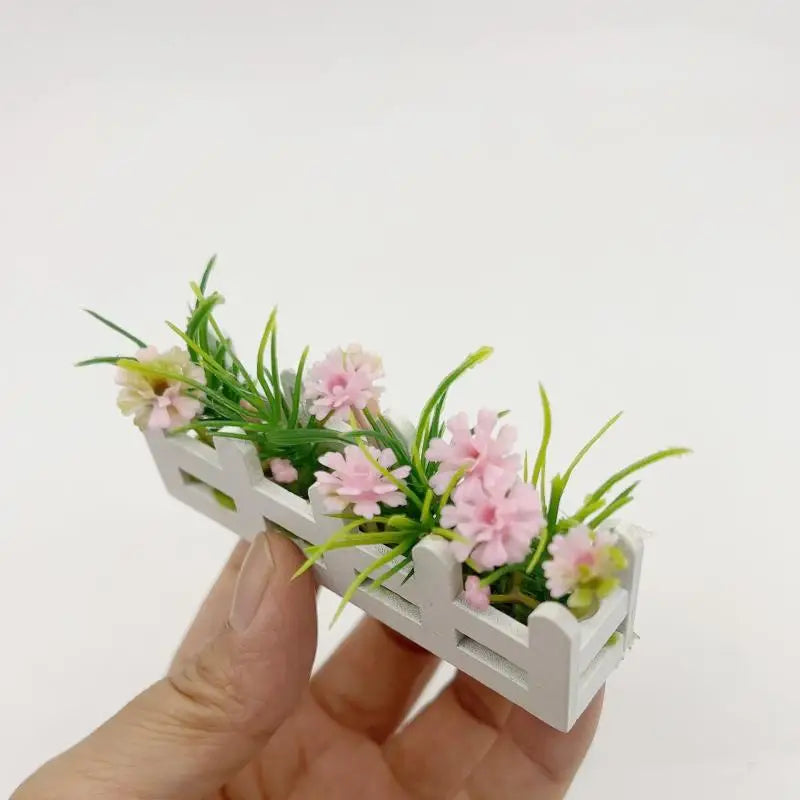 Dolls House Micro Landscape Ornament 1 12th Scale Simulation Flower Zpaxo