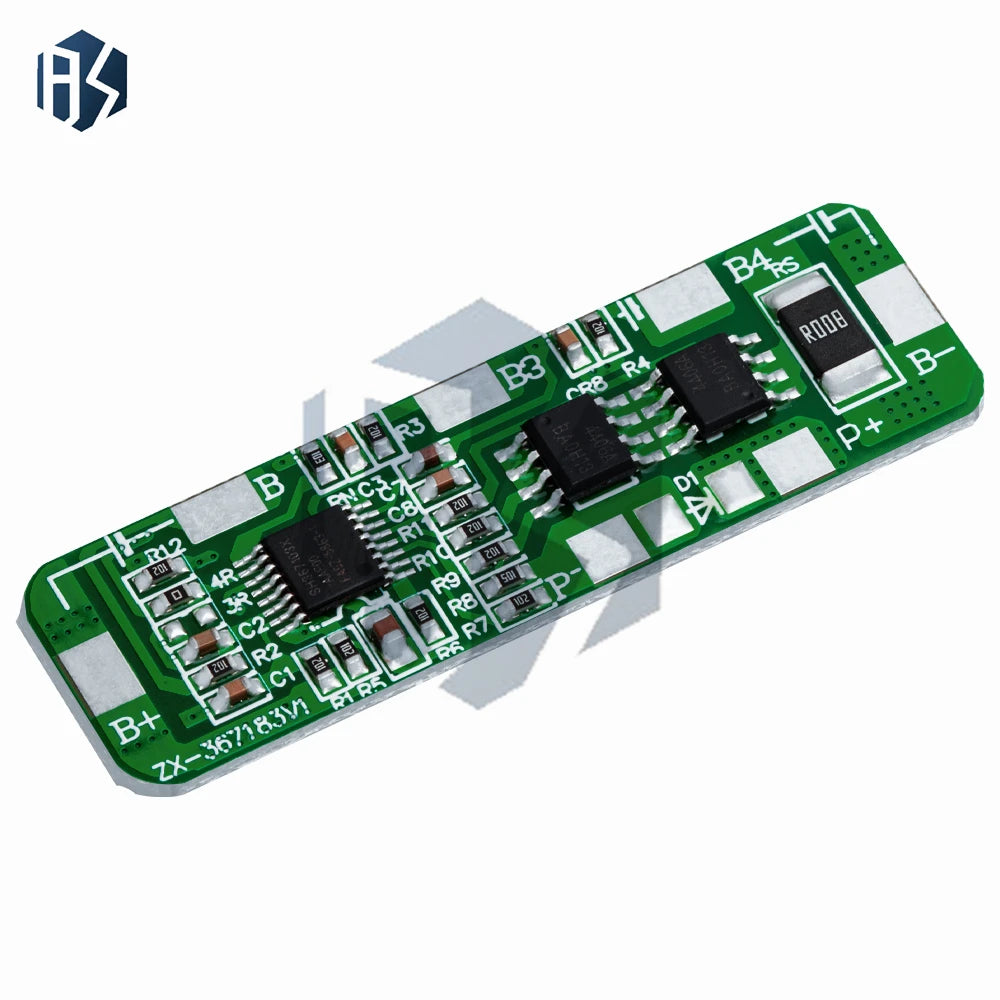4S 20A 18650 Li-ion BMS Protection Board 4 35V Overcharge 2 5V Cutoff Zpaxo