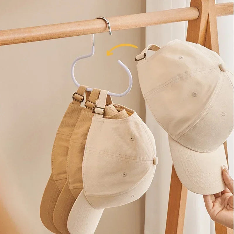 Circle Ring Hat Hanger 8 Hats Display Rack Baseball Cap Organizer Scarf Towel Tie Storage Holder for Closet Bedroom Saving Space Zpaxo