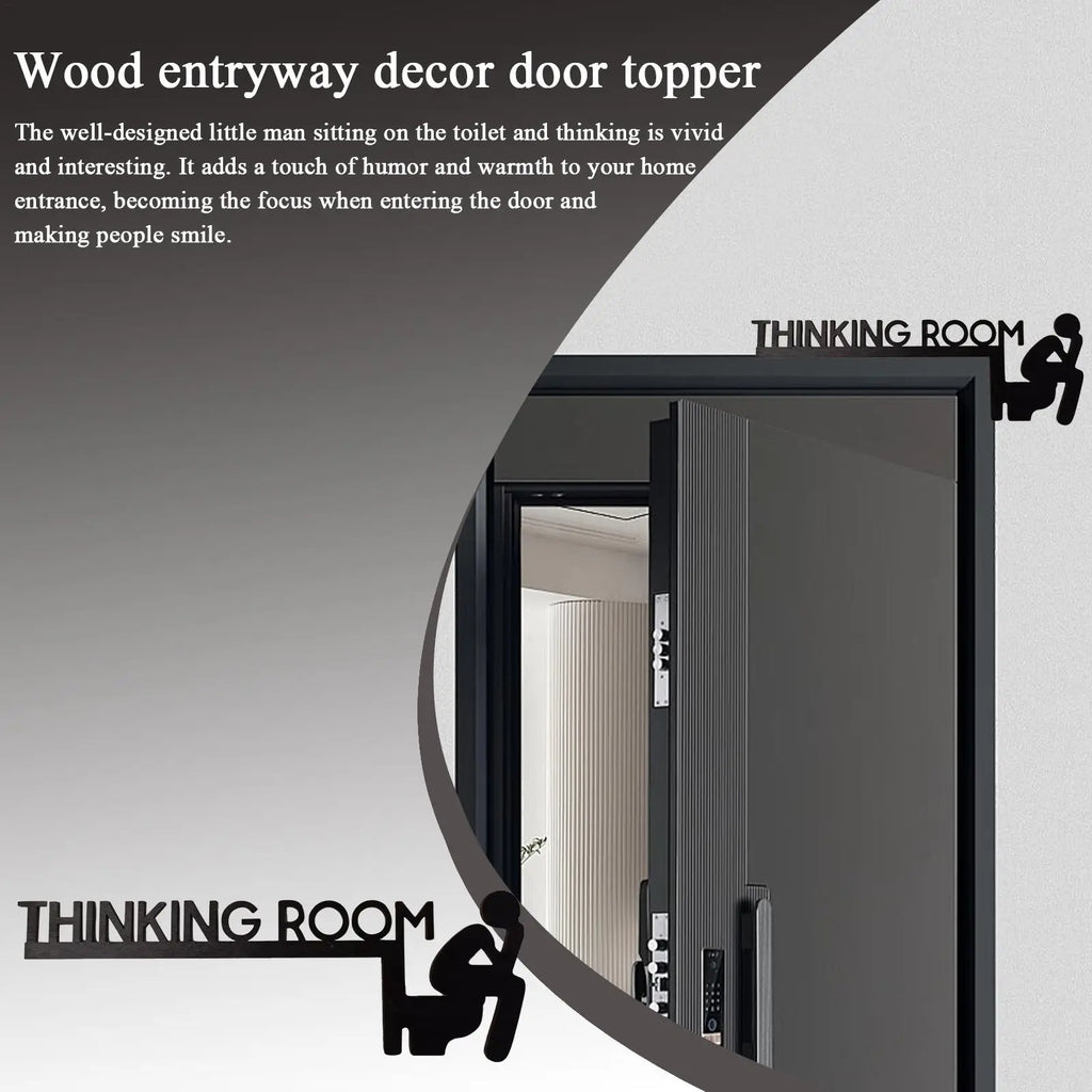 Thinking Room Bathroom Sign over Door Thinking Room Fun Wood Toilet Door Sign Unique Thinking Room Fun Toilet Door Sign Funny Zpaxo