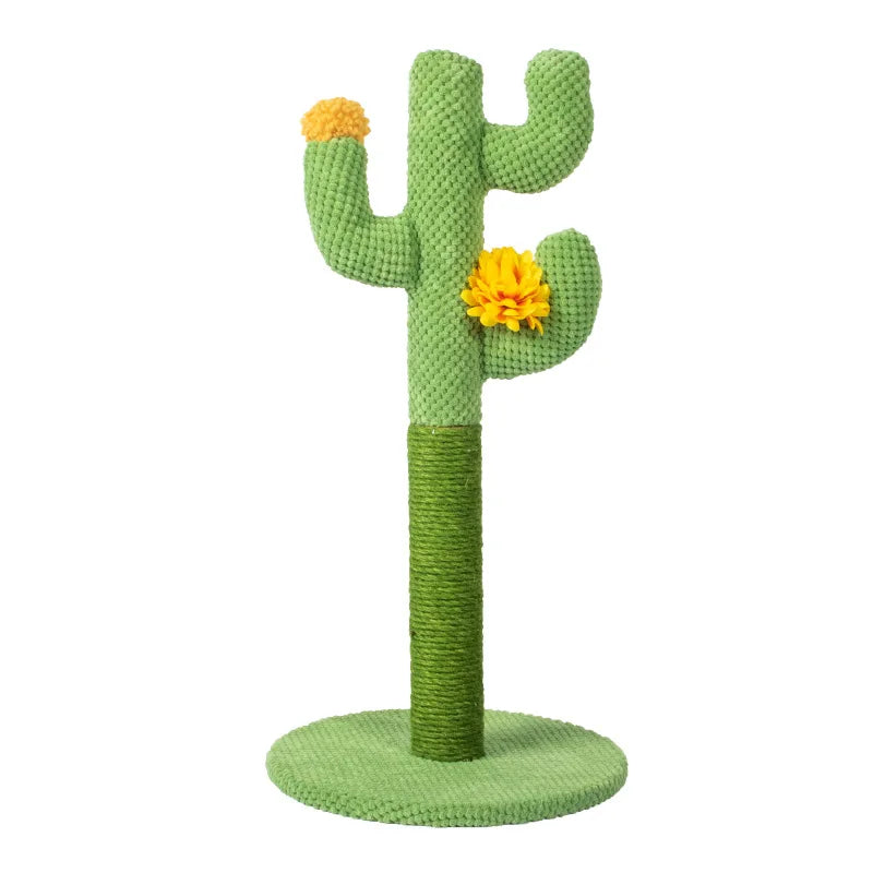 Cactus Cat Crawling Frame Cat Scratching Board Cat Scratching Pillar Integrated Pet Sisal Cat Toy Supplies Tongtian Pillar Zpaxo cactus 30x60cm