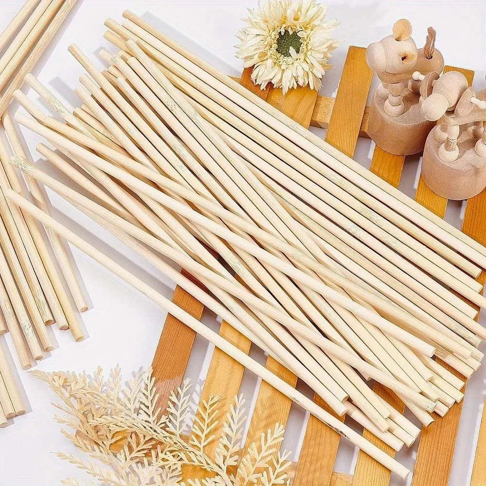 20pcs Wooden Craft Sticks – Fan, Wig & DIY Projects Wooden Craft Sticks Zpaxo