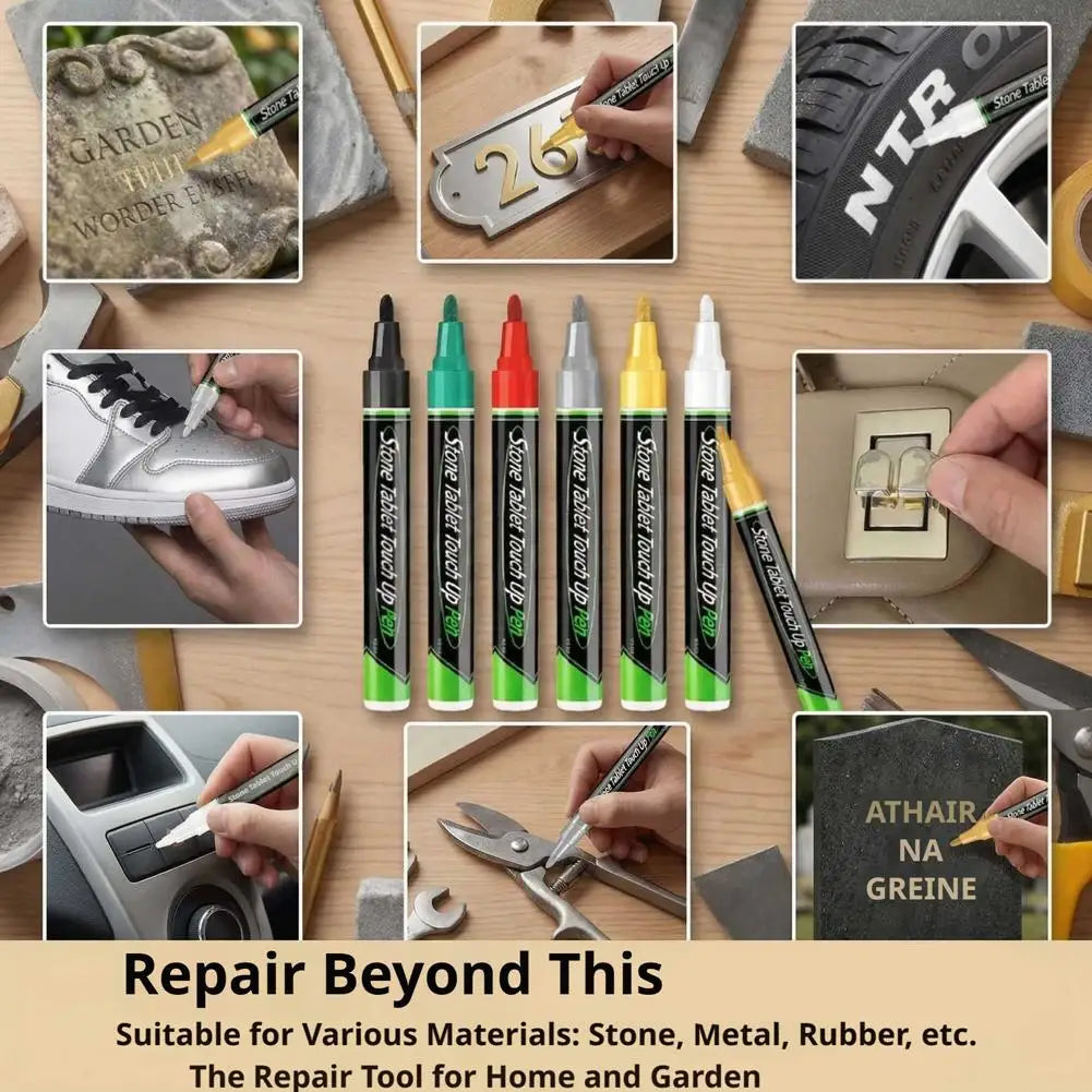 Tombstone Marker Pen Set – Restore Grave Inscriptions (6 Pack) Grave Marker Pen Set Zpaxo