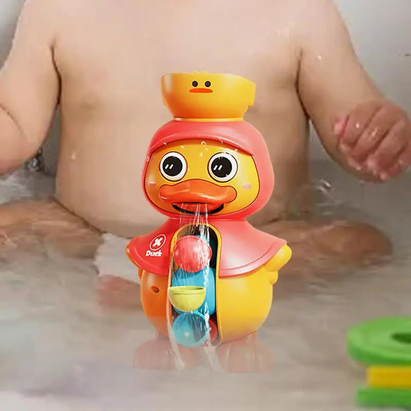 Duck Bath Toy For Kid Toddler Duck Doll For Pool With Rotatable Waterwheel Interactive Shower Water Toy With Strong Suction Cups Zpaxo