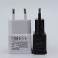 Universal EU Plug 5V Dual USB Charger for iPhone Samsung Xiaomi Huawei - Mobile Phone Travel Power Adapter Zpaxo EU 1 USB black