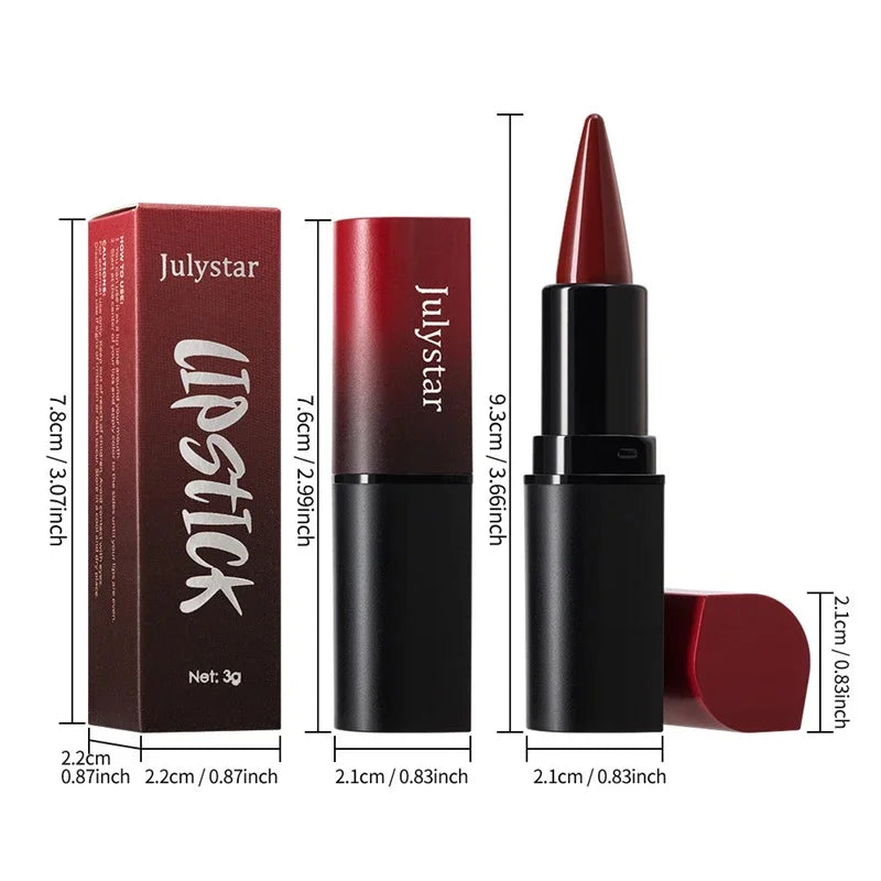 Tapered Nib Lip Liner Pencil Long-lasting Matte Black Brown Velvet Zpaxo