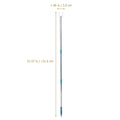 Adjustable Splicable Clothes Rod Stainless Steel Core Plastic Body
