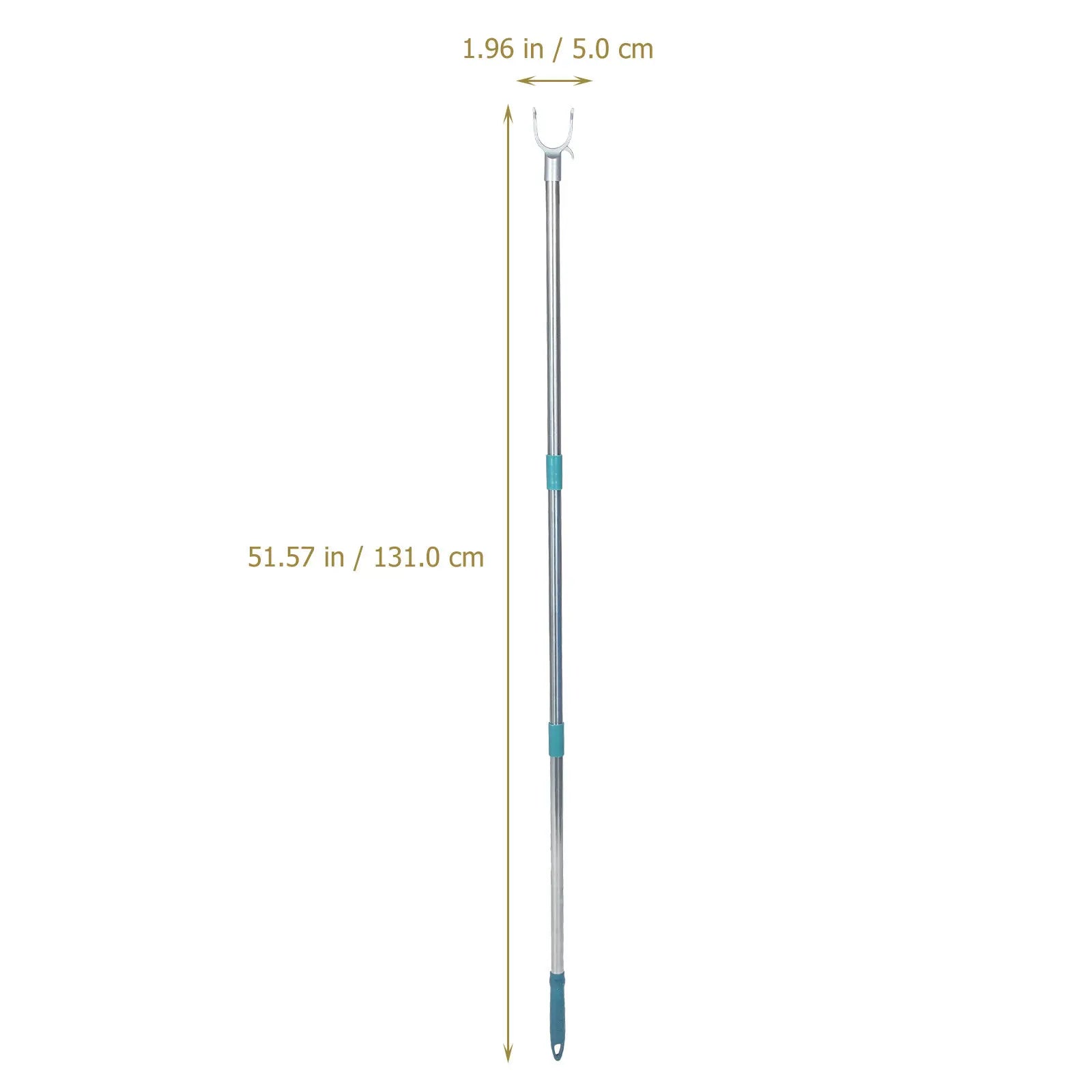 Adjustable Splicable Clothes Rod Stainless Steel Core Plastic Body