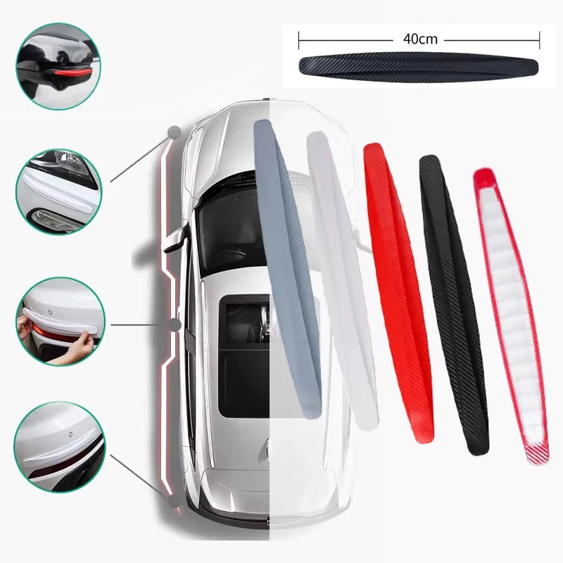 Universal Front Rear Bumper Corner Protector Guard Car Anti-collision Protection Decoration Strip Car Protect Accessories Zpaxo