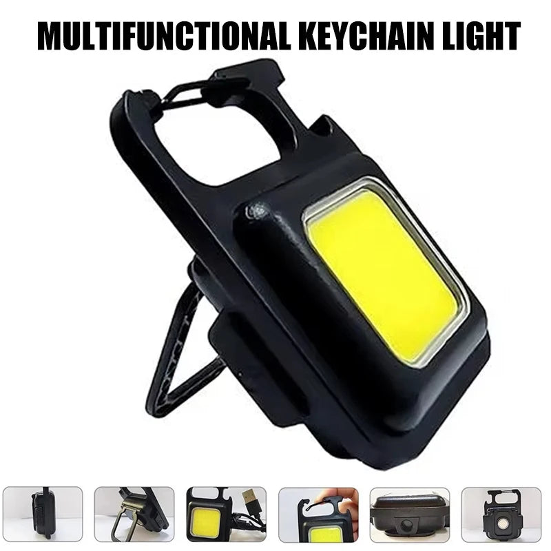 Mini Flashlight Travel Night Lighting Folding Bracket Pocket Clip