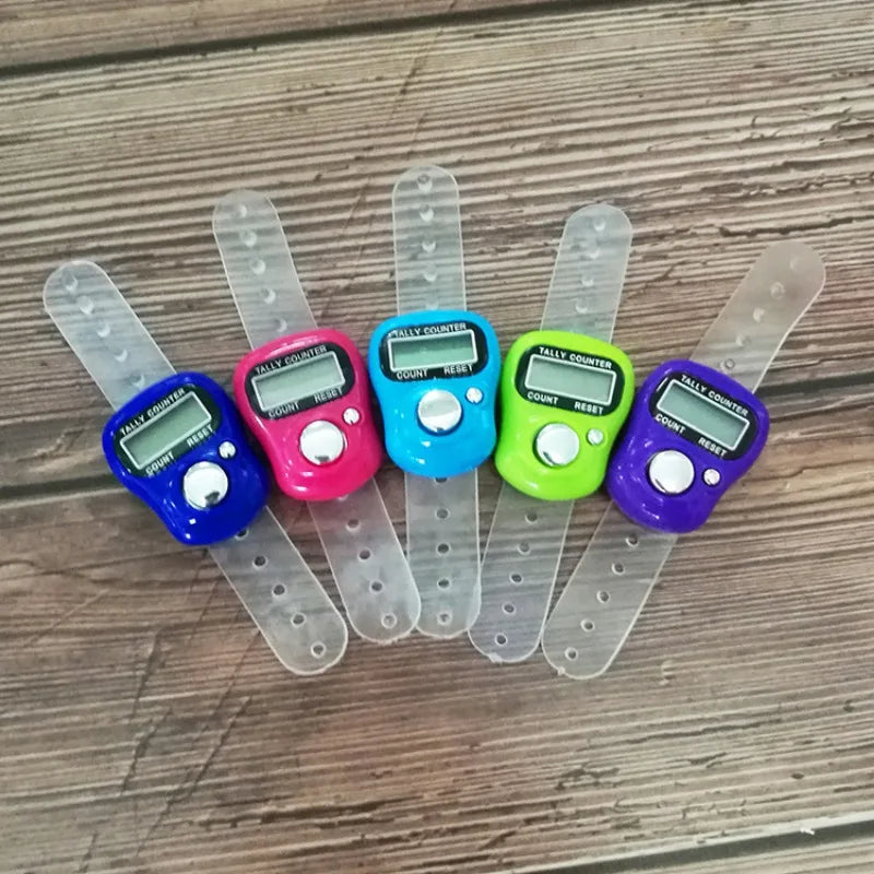 1PCS Mini Point Marker and Row Finger Meter LCD Electronic Digital Tally Counter for Sewing Knitting Weave Tool Zpaxo