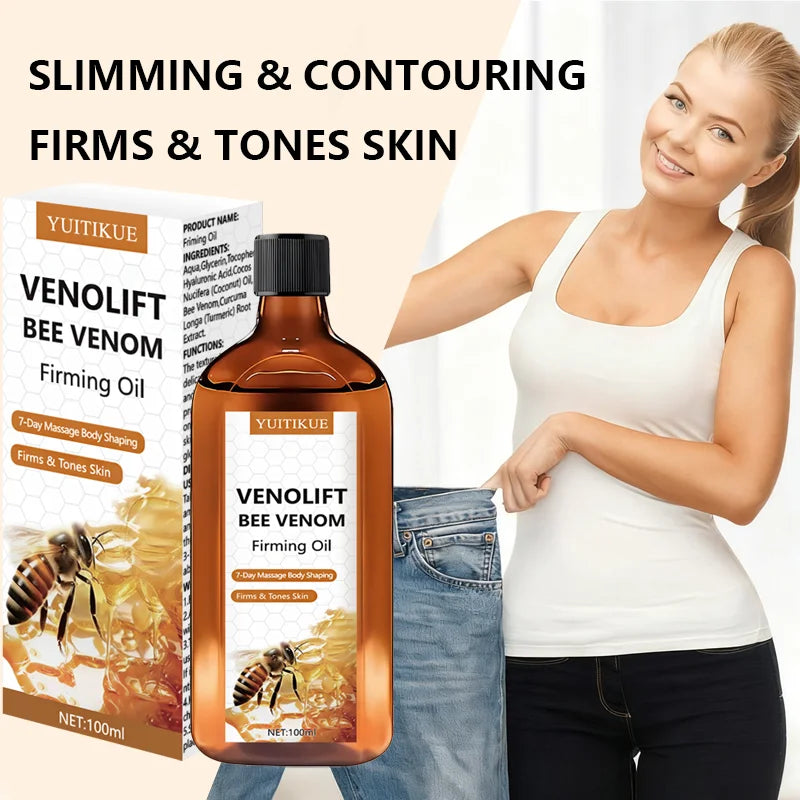 YUITIKUE Bee Venom Firming Body Oil 100ml – Slim & Contour Body Firming Oil Zpaxo