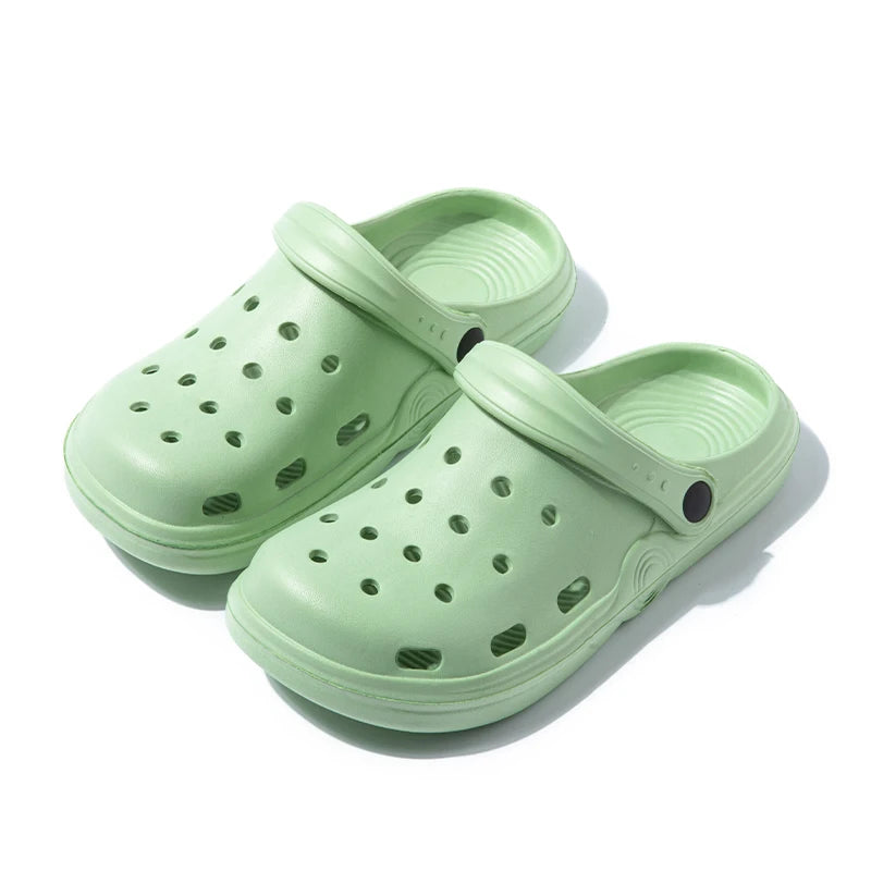 Women Clogs Summer Female Sandals Thick Bottom Home Slides Soft EVA Zpaxo green-A 38-39