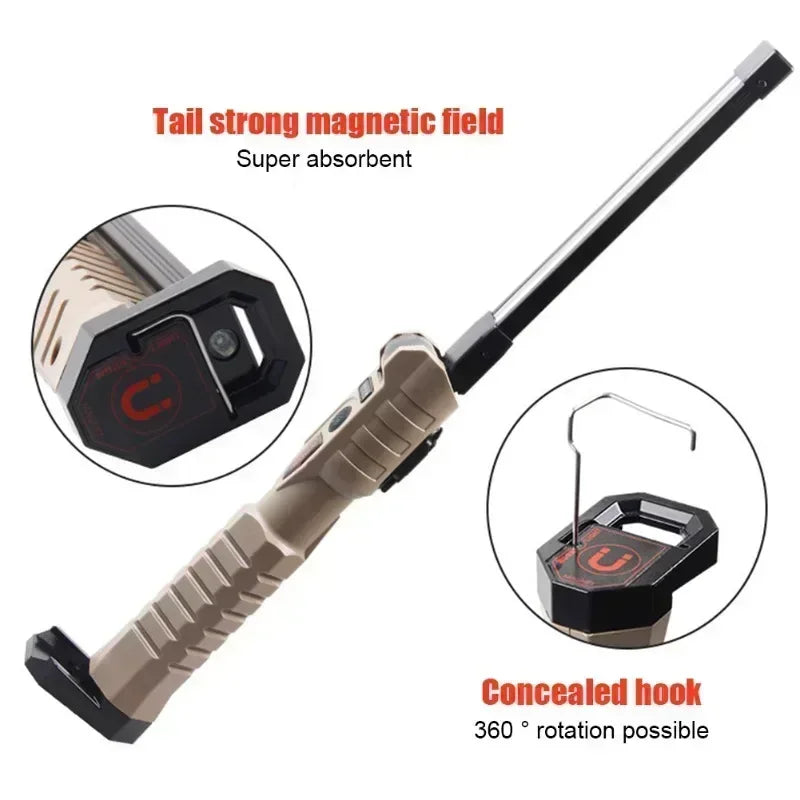 Folding COB XPE LED Work Light – Rechargeable Flashlight & SOS Torch LED Work Light Zpaxo