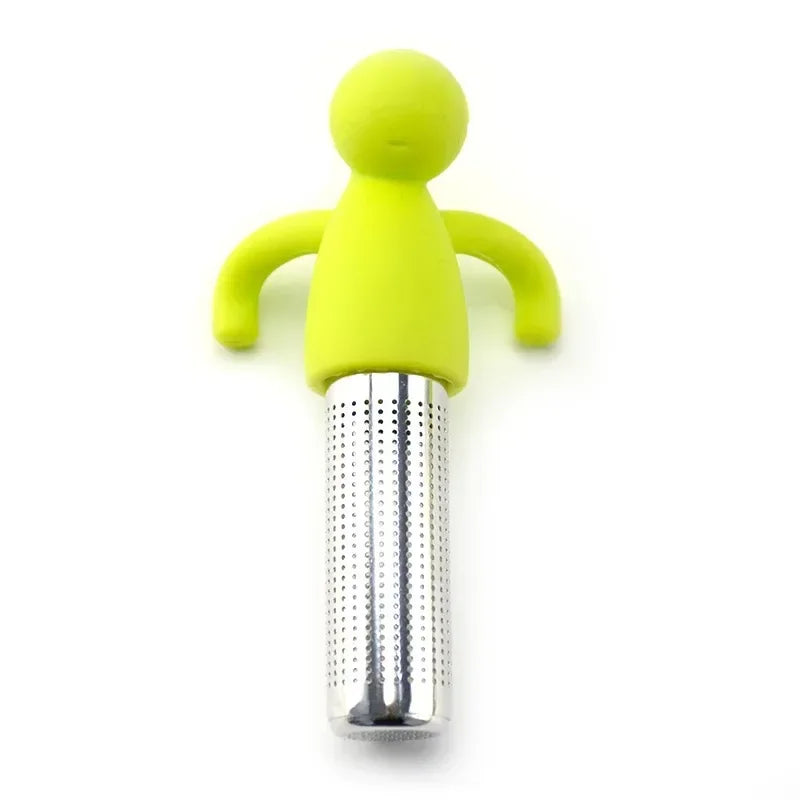 Stainless Steel Tea Infuser Kitchen Accessory Household Use Reusable Metal Makeup Brushes Massage Kitchen Dining Bar Garden Zpaxo Green