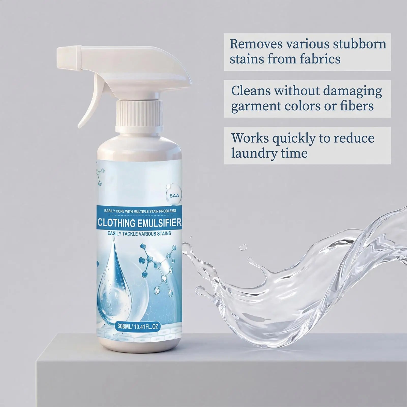 Laundry Stain Remover Fast Effective Gentle Scented Safe Clothes Mark