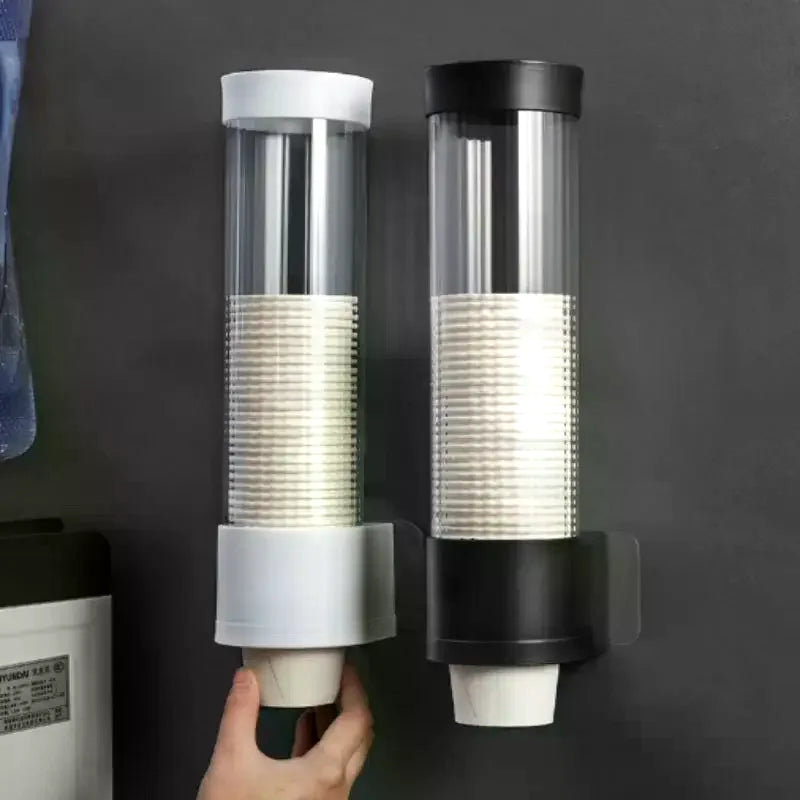 Disposable Paper Cup Dispenser Extractor Wall Mounting Plastic Holder Zpaxo