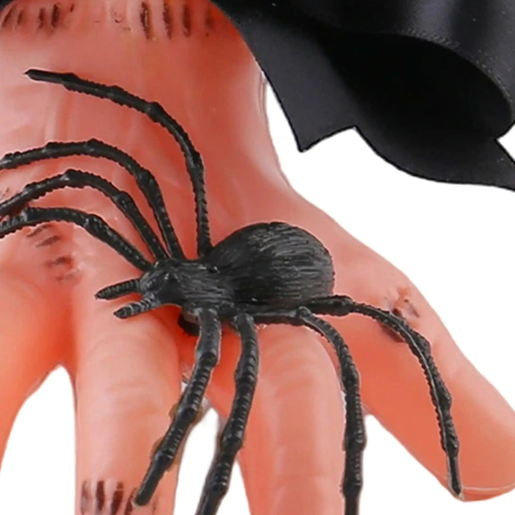 Spider Hair Clip Realistic Severed Hand Headdress Novelty Bow Clips