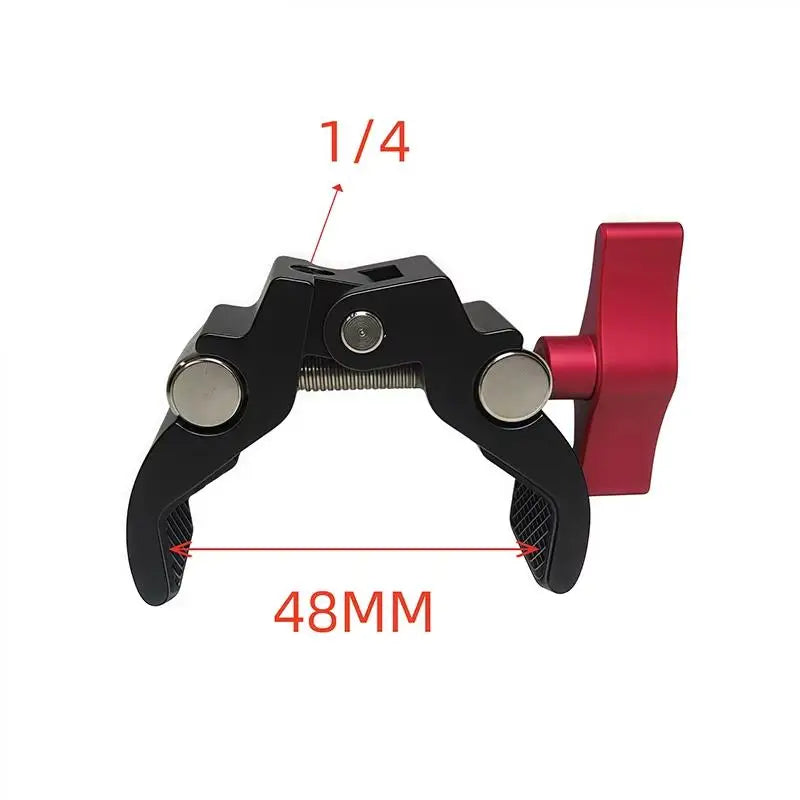 1 Set Photography Accessories Camera Metal Super Clamp With Double Ball Head Magic Arm For Monitor Light Mic Phone Mount Zpaxo