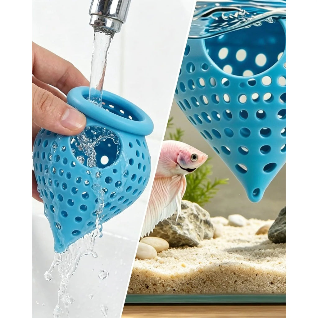 Floating Betta Hide Shrimp Cave Hammock 3D Printed Feeder Small Fish